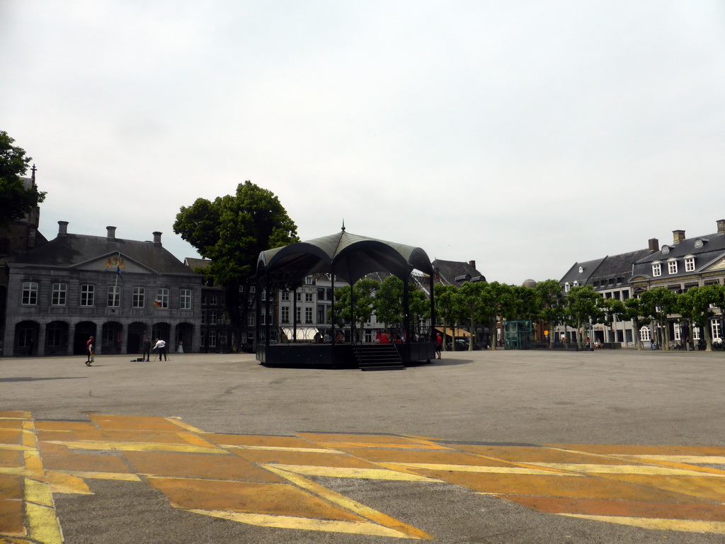 The Vrijthof square with the Music Kiosk and the Hoofdwacht building