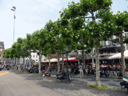 Trees, restaurants and pubs at the Vrijthof square