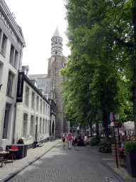 The Onze Lieve Vrouweplein square and the northwest side of the Basilica of Our Lady