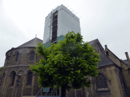 The northeast side of the Basilica of Our Lady at the Stokstraat street