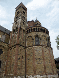 The southeast side of the Sint-Servaasbasiliek church at the Vrijthof square