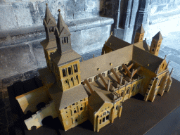 Scale model of the Sint-Servaasbasiliek church, at the northeast side of the cloister of the Sint-Servaasbasiliek church