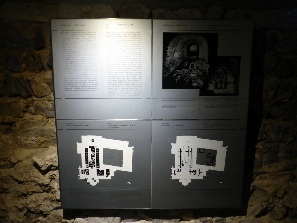 Explanation on the excavations at the Sint-Servaasbasiliek church
