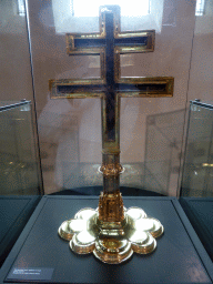 Patriarchal Cross at Room 6 of the Upper Chapel of the Treasury of the Sint-Servaasbasiliek church