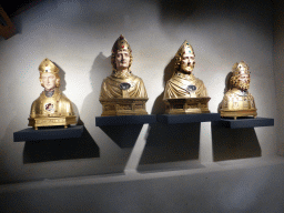 Busts at Room 3 of the Lower Chapel of the Treasury of the Sint-Servaasbasiliek church