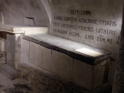 Tomb of Charles, Duke of Lower Lorraine, in the crypt of the Sint-Servaasbasiliek church