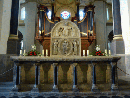 Westwork with relief and organ of the Sint-Servaasbasiliek church
