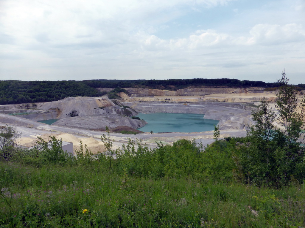 The ENCI limestone quarry, viewed from the Sint-Pietersberg hill