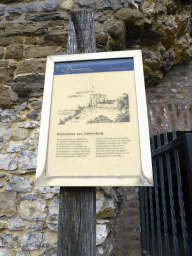 Information on the Donjon tower of Castle Lichtenberg at the Sint-Pietersberg hill