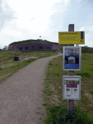 Signs at the north side of Fort Sint Pieter at the Sint-Pietersberg hill