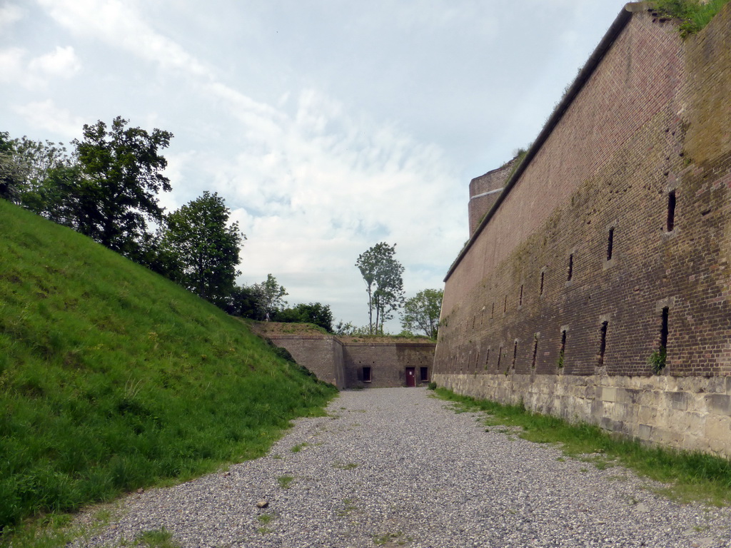 South side of the inner and outer wall of Fort Sint Pieter at the Sint-Pietersberg hill