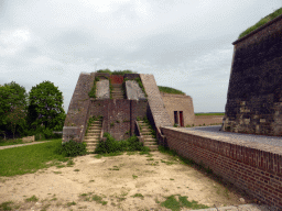 North side of the inner and outer wall, with staircases, of Fort Sint Pieter at the Sint-Pietersberg hill