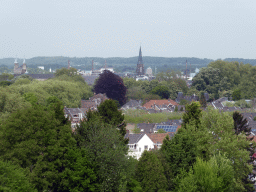 The eastern part of the city, viewed from Fort Sint Pieter at the Sint-Pietersberg hill