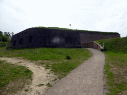 The entrance path at the north side of Fort Sint Pieter at the Sint-Pietersberg hill