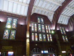Stained glass in the Main Hall of the Maastricht Railway Station