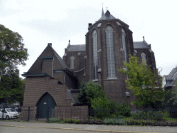 Back side of the Sint-Martinuskerk church, viewed from the Oeverwal street