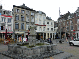 The Mooswief fountain at the southwest side of the Markt square