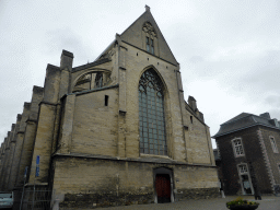 West side of the Oude Minderbroederskerk church at the Sint Pieterstraat street