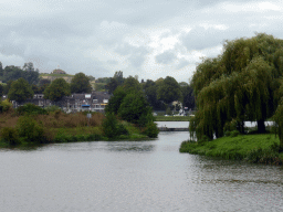 The Maas river and Fort Sint Pieter at the Sint-Pietersberg hill, viewed from the Limburglaan street