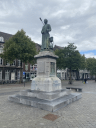 Statue of Jan Pieter Minckeleers at the northwest side of the Markt square
