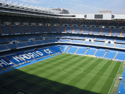 Inside the Santiago Bernabéu stadium