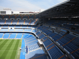 Inside the Santiago Bernabéu stadium