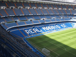 Inside the Santiago Bernabéu stadium