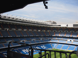 Inside the Santiago Bernabéu stadium