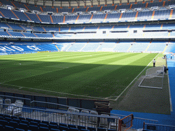 Inside the Santiago Bernabéu stadium