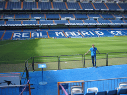 Tim in the Santiago Bernabéu stadium