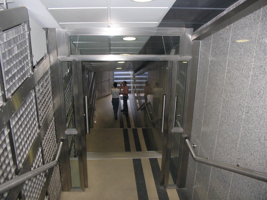 The Players Tunnel in the Santiago Bernabéu stadium