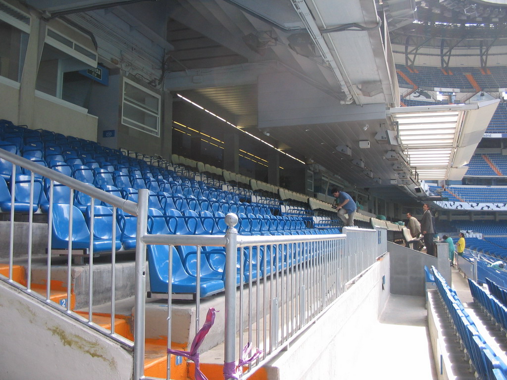 Skyboxes in the Santiago Bernabéu stadium