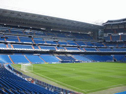 Inside the Santiago Bernabéu stadium