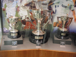 Spanish Championship Cups, in the museum of the Santiago Bernabéu stadium
