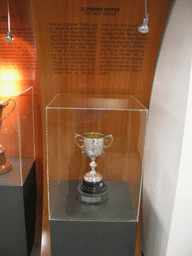 The first trophy, in the museum of the Santiago Bernabéu stadium