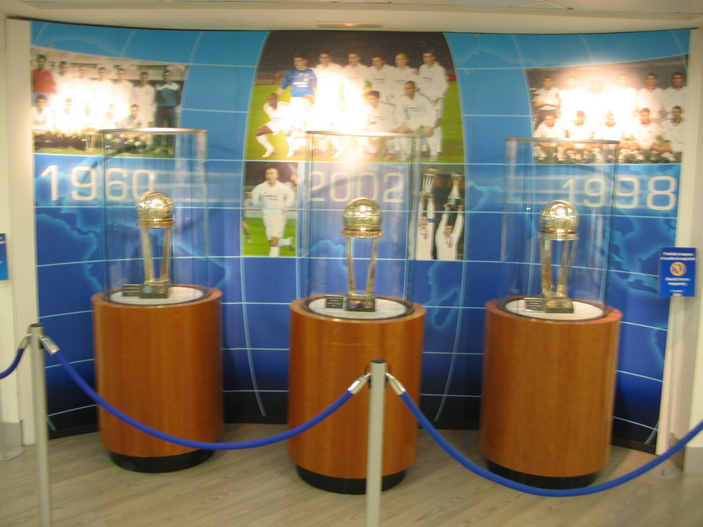 World Cups, in the museum of the Santiago Bernabéu stadium