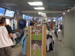 Shirts, in the museum of the Santiago Bernabéu stadium