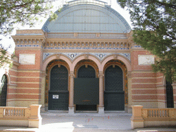 The front of the Palacio de Velázquez, in the Parque del Buen Retiro park