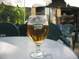 Mahou beer at a terrace in the Parque del Buen Retiro park