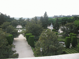 The Sabatini Gardens, from the Calle de Bailén street