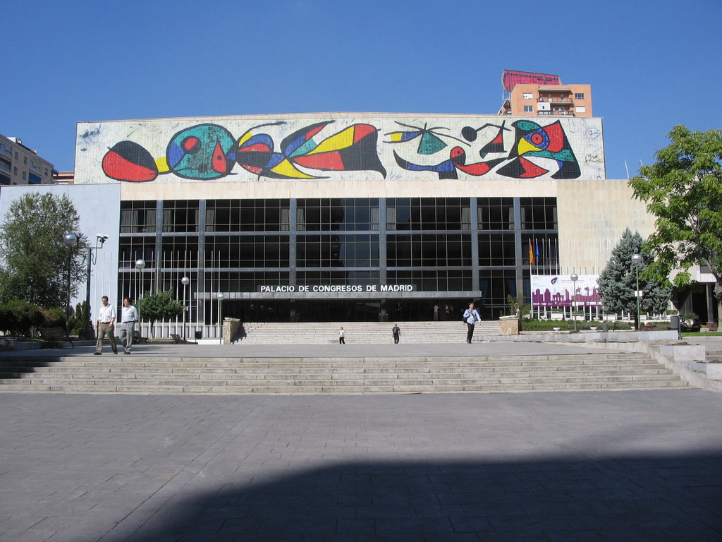 The conference center `Palacio de Congresos de Madrid`