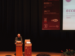 The opening of the ECCB 2005 conference, at the Palacio de Congresos de Madrid building