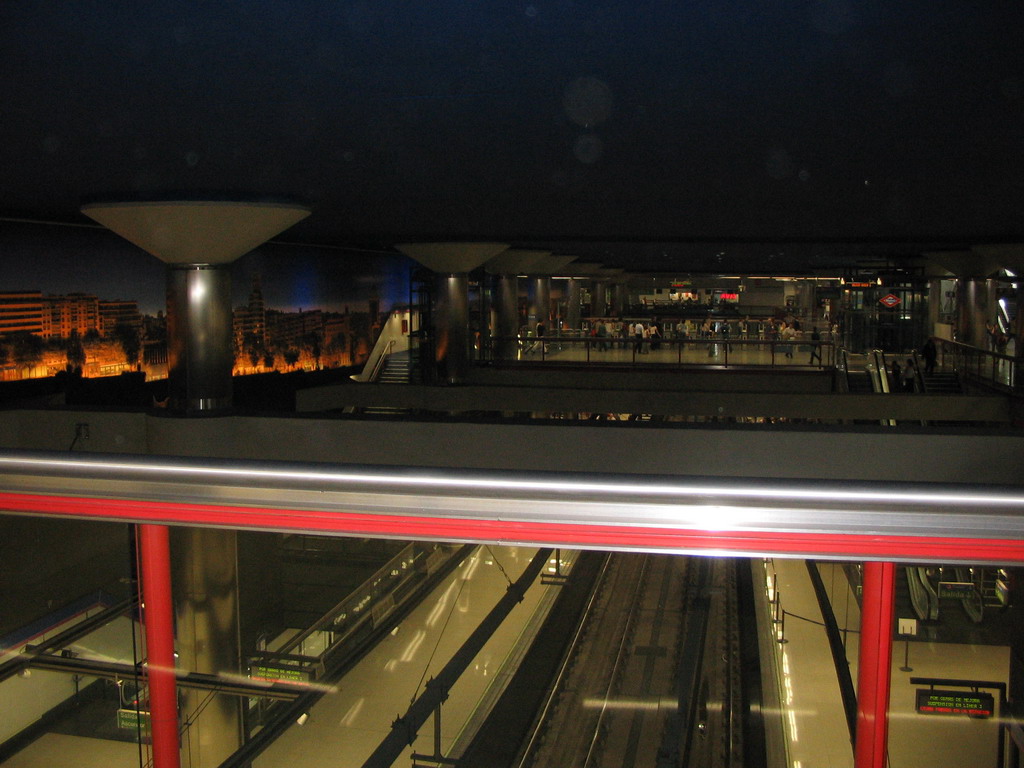 Inside the subway station Nuevos Ministerios