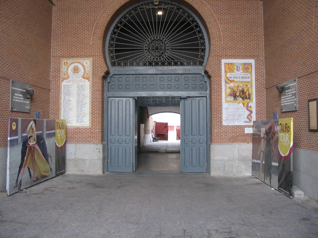 The entrance to the Plaza de Toros de Las Ventas bullring