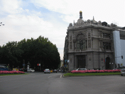 The Plaza de Cibeles square, with the Bank of Spain