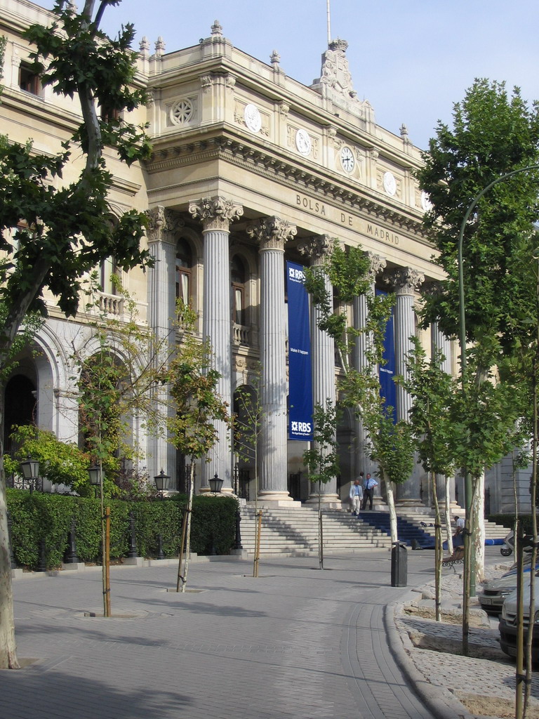 The Palacio de la Bolsa de Madrid (Stock Exchange)