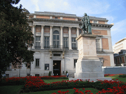 Statue of Bartolomé Esteban Murillo at the south side of the Prado Museum