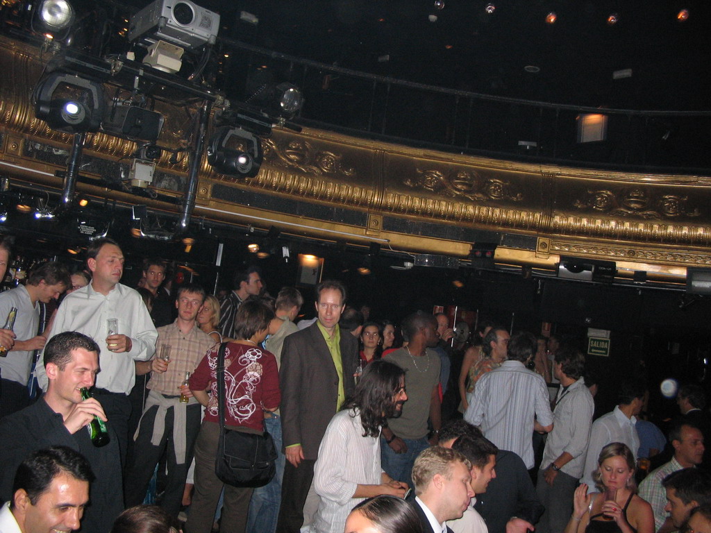 Disco night of the gala dinner of the ECCB 2005 conference, at the Joy Eslava club