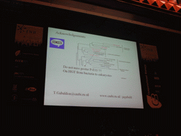 Tim`s friend presenting at the ECCB 2005 conference, at the Palacio de Congresos de Madrid building