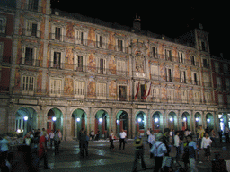The Plaza Mayor square, by night